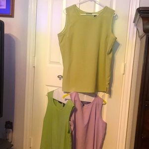 Karen Scott Tank Tops 3 Size XL